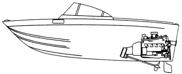V-Drive Inboard Propulsion Illustration