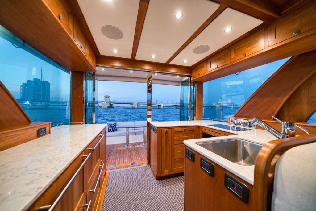 Galley of 2023 Sabre 58 Salon Express LUCY BELLE